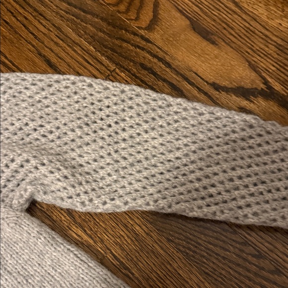 LoveShackFancy Off-Shoulder Sweater - Light Gray - Picture 3 of 8